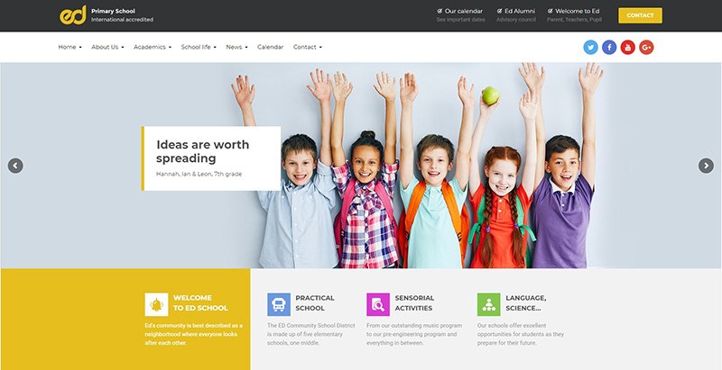 School/ College/ Education Institute Website Design @ Rs. 4900 - Low Cost School & College Website Designing Company
